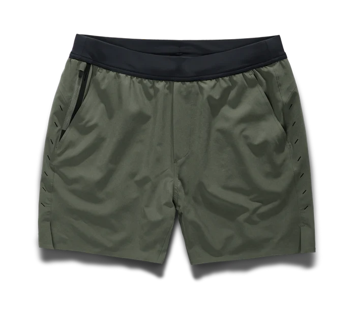 Ten Thousand Interval shorts OD Green voorkant