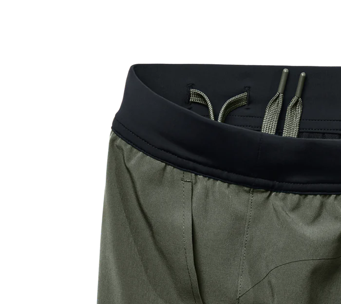 Ten Thousand Interval shorts OD Green broeksband