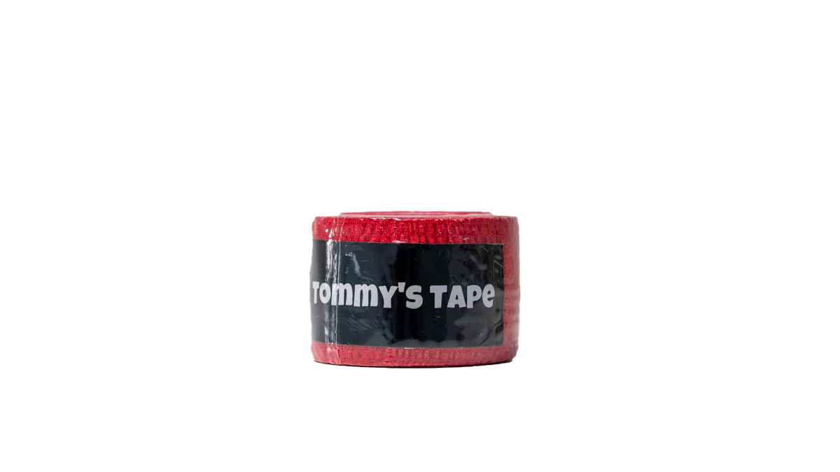 Tommy's Tape Rood breed formaat